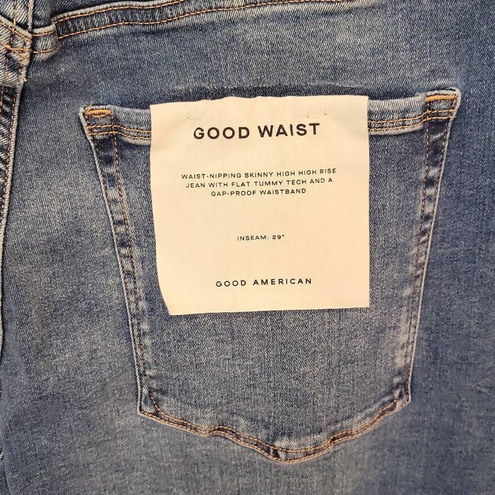 Good American Women's Plus High Rise Skinny Jeans Size 28-32 - Picture 4 of 7